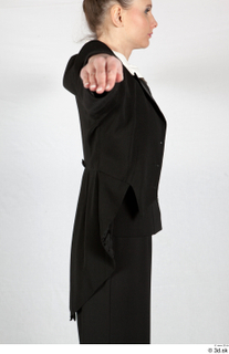  Photos Woman in Historical Dress 39 20th century Historical clothing black historical suit black suit upper body 0008.jpg